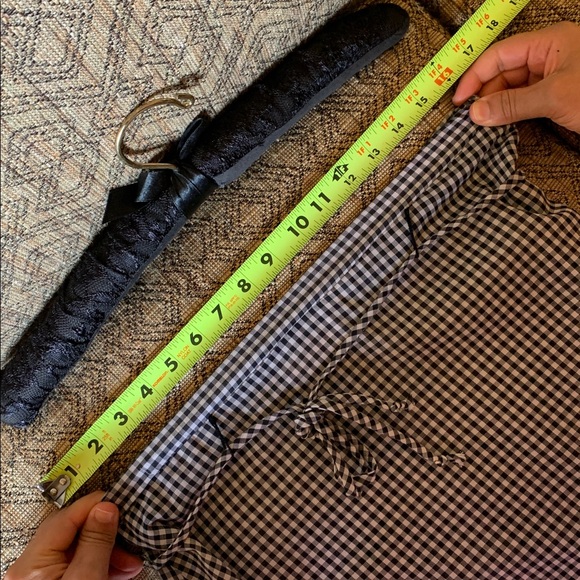 Gingham Black and White Ruffle Skirt - Picture 8 of 17